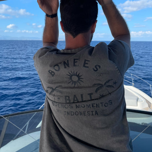 Camiseta Bali - Acid Washed Round Neck Tee