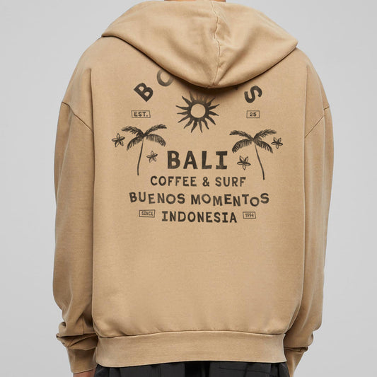 BONEES SUDADERA - Unionbeige Acid Washed Oversized Hoody